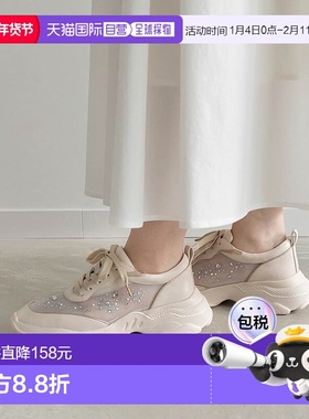 日本直邮RANDA 2WAY 透明感运动鞋 RA041BW14277 黑色厚底老爹鞋