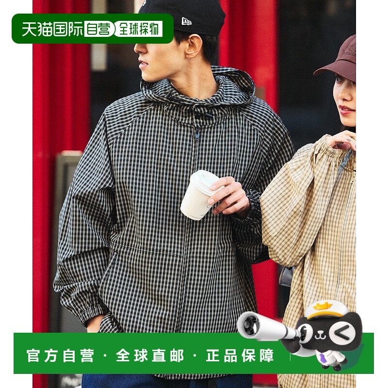 1h可退 日本直邮FREAK'S STORE 男女同款大码格纹拉链连帽夹克 12