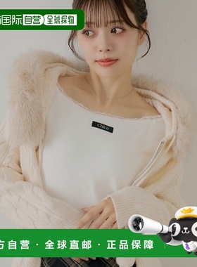 1h可退 日本直邮Chico女士蕾丝拼接连帽短款上衣 半透明设计 CHZ1