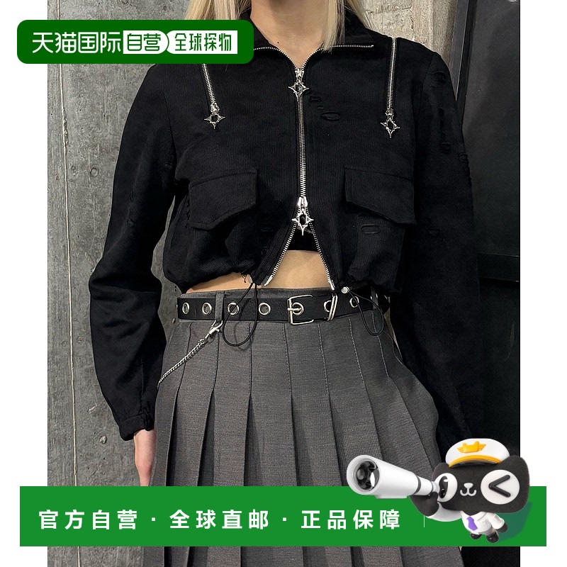 1h可退 日本直邮Figments 女装 修身短款拉链上衣 FG25AW009