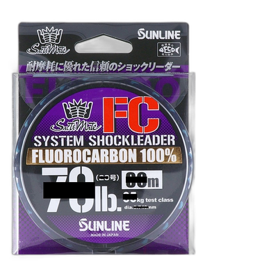 日本直邮 Sunline SaltiMate System Shock Leader FC 50m 50lb