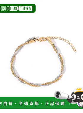 1h可退 日本直邮studio CLIP 女士 MIX色交叉设计手链 608418