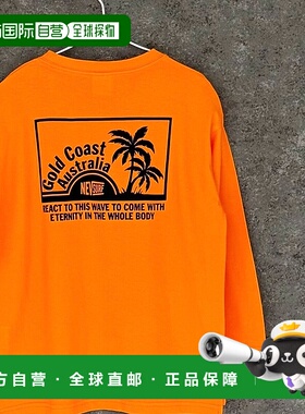 1h可退 日本直邮NEV 儿童宽松长袖T恤 背面印花设计 N4300