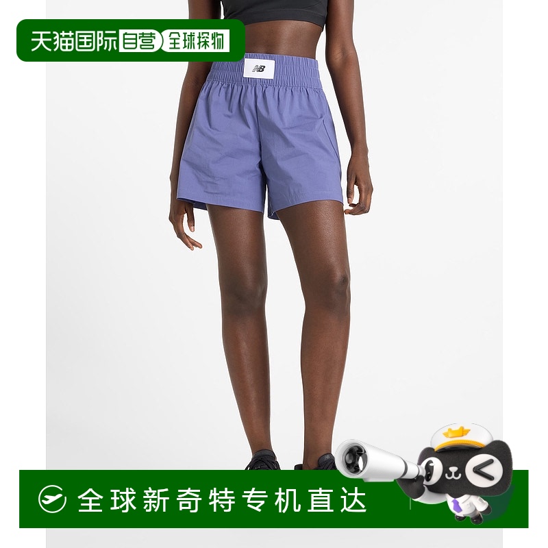 1h可退 日本直邮New Balance 女士4.5寸高腰弹力短裤 WS51102BK,W