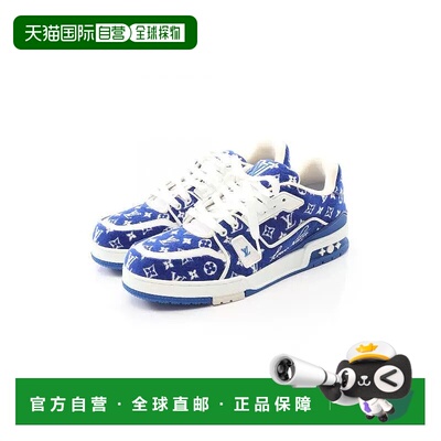 日本直邮中古LV路易威登男S级99新sneakers运动鞋绒面革小牛皮鞋
