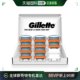 Gillette 刀片10个装 吉列融合手动剃须刀男士 日本直邮