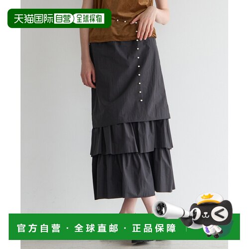 日本直邮martinique 女装 层叠荷叶边长裙 A0363FS254