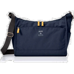 【日本直邮】Anello阿耐洛 女款单肩尼龙材质斜挎包 藏蓝 GTM0172
