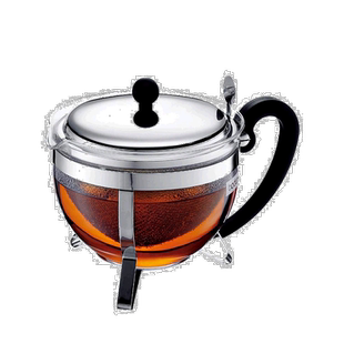 【日本直邮】BODUM 冲茶器CHAMBORD/1L/不锈钢滤网/银色