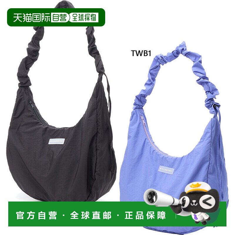日本直邮Billabong 女士托特包 BG013932 圆形肩带 黑色/蓝色图片