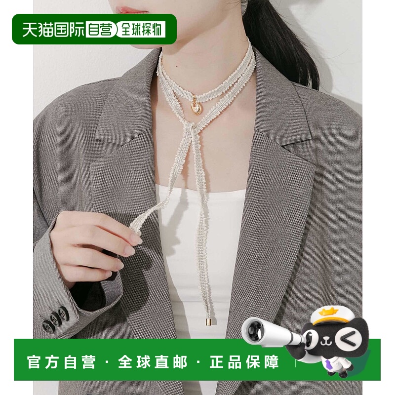 1h可退 日本直邮SMELLY 女士 金属点缀 tweed choker SMA62PF020