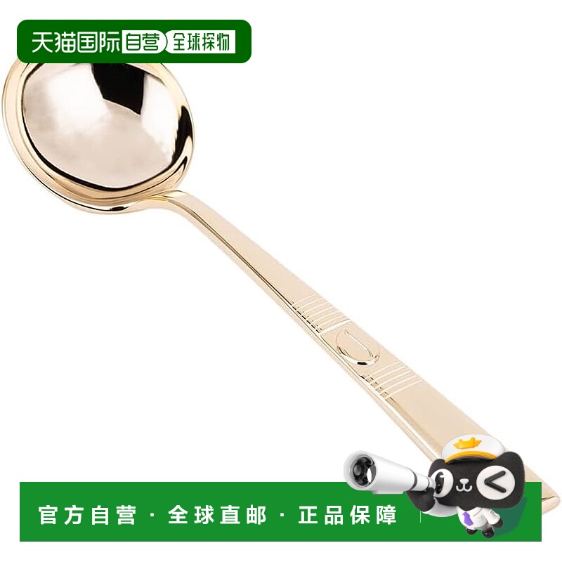 【日本直邮】CASUAL PRODUCT青芳制作所 咖啡用勺 圆头造型 金色