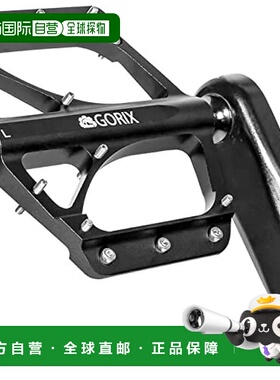 【日本直邮】GORIX 自行车踏板 GX-FX351 铝合金 黑色山地车骑车
