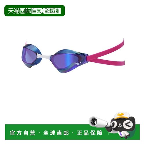 日本直邮MIZUNO 竞技游泳镜 GX・SONIC EYE J 非缓冲款 绀×紫 [72