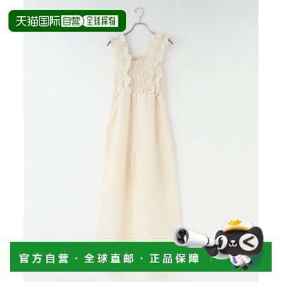 日本直邮LOWRYS FARM 女士 高腰褶皱吊带背带裤 799643