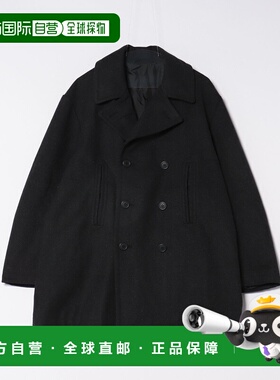 1h可退 日本直邮LUCEBER 男女同款 P Coat半立领双排扣外套 04519
