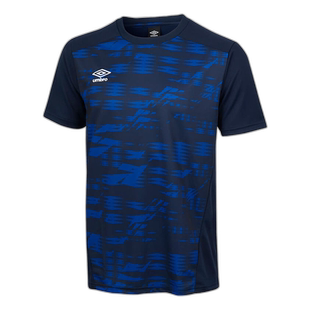 日本直邮UMBRO UMBRO 运动衬衫图案 UAS6310-NVY 短袖
