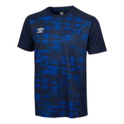 日本直邮UMBRO UMBRO 运动衬衫图案 UAS6310-NVY 短袖
