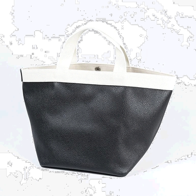 日本直邮Herve Chapelier 707GP 手提包女士船形 M 涂层帆布 Noir