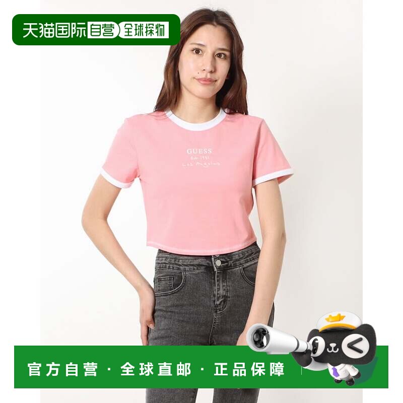 日本直邮Signature Crop Tee 半袖 T恤 短袖女装上衣 - 实物图