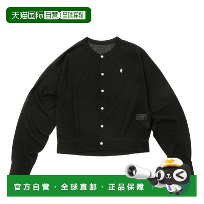 日本直邮GYMPHLEX 女士纯色圆领针织开衫 米白色 12 女士 #GYC032