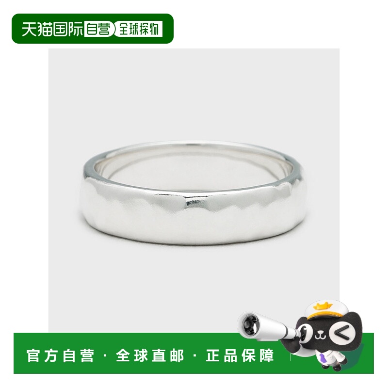 日本直邮日潮 agete 阿卡朵 银戒指（L）礼物情侣戒银色刻字简约