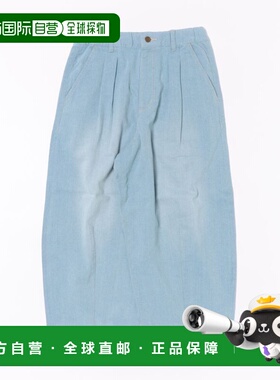 1h可退 日本直邮FRAPBOIS男女同款宽松斜纹丹宁裤半拉链设计 B155