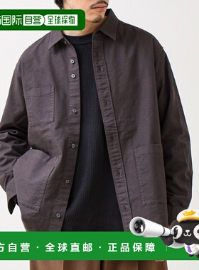 1h可退 日本直邮GLOSTER男装宽松3口袋工装衬衫 仿棉质耐用面料