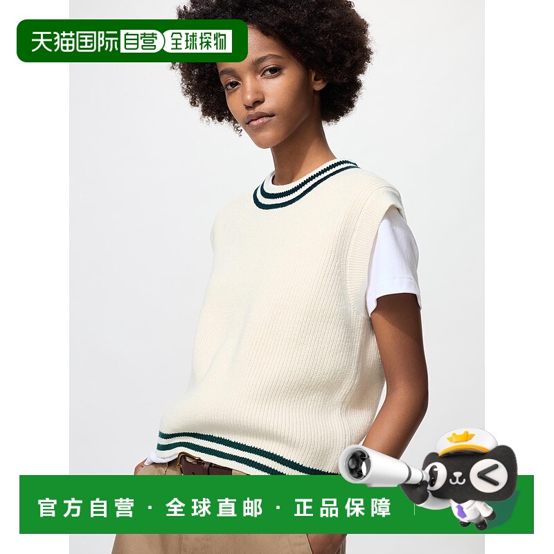 日潮跑腿UNIQLO优衣库 圆领背心 01 OFF WHITE WOMEN XS 478328