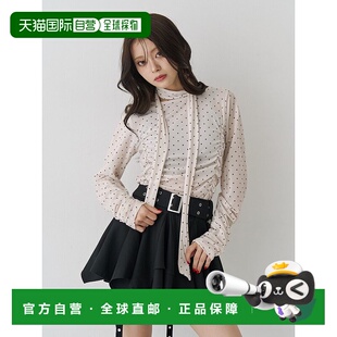 1h可退 日本直邮jouetie 女装 透视丝绒choker设计上衣 082562700