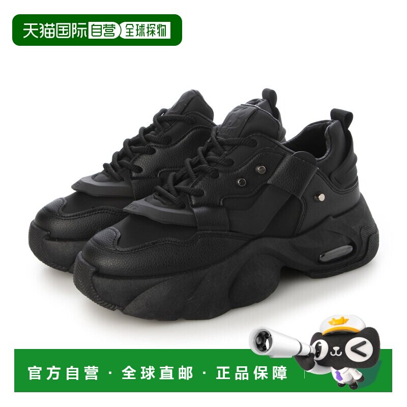 日本直邮LoveHunter Prince铆钉厚底运动鞋/1891（黑色）老爹鞋