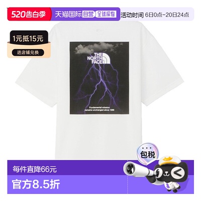 日本直邮THE NORTH FACE 短袖 TNF 闪电 T 恤 NT32457 男女通用 N