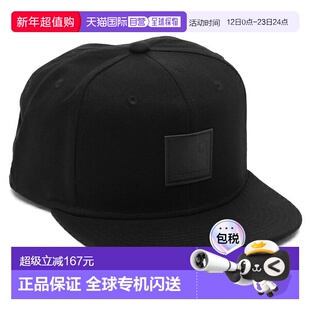 日本直邮Carhartt 帽子 徽标棒球帽 Snapback 黑色 男士 女士 中