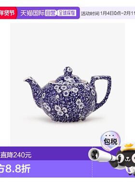 日本直邮日潮 AfternoonTea茶壶/蓝色印花/Burleigh HB24蓝色陶瓷
