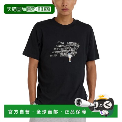 日本直邮New Balance SS25 Chalk Board Logo 百搭圆领字母短袖T
