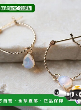 1h可退 日本直邮cui-cui 可拆卸摇摆耳坠 10月诞生石  774326耳环