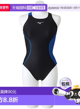 日本直邮MIZUNO美津浓Exersuit中剪裁游泳练习泳衣N2MA277592女款
