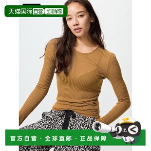 日潮跑腿UNIQLO优衣库 HEATTECH 羊绒混纺 T 恤 480584内搭上衣