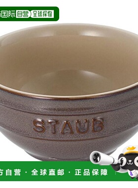 【日本直邮】Staub珐琅 汤杯  12cm 古董灰色 陶瓷碗1004990