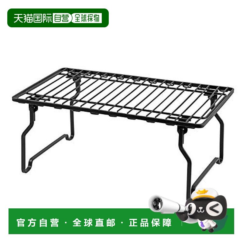 【日本直邮】PEARL METAL角架锅具收纳架黑色S号厨具收纳架黑色