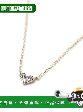 1h可退 日本直邮cui-cui女士K10YG黄金钻石项链心形782029cuicui