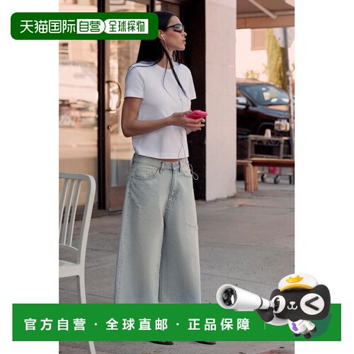 日本直邮TRF 中腰破洞牛仔裤短裤