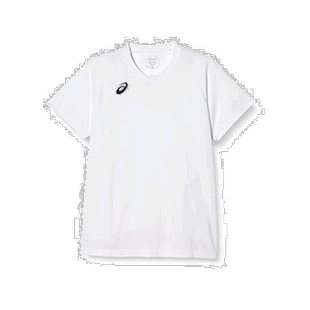 【日本直邮】ASICS 排球服练习短袖衫 XW6746白色 男士S亚瑟士