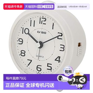 小号闹钟 白色 9×8.4cm 149 卡西欧 7JF 日本直邮