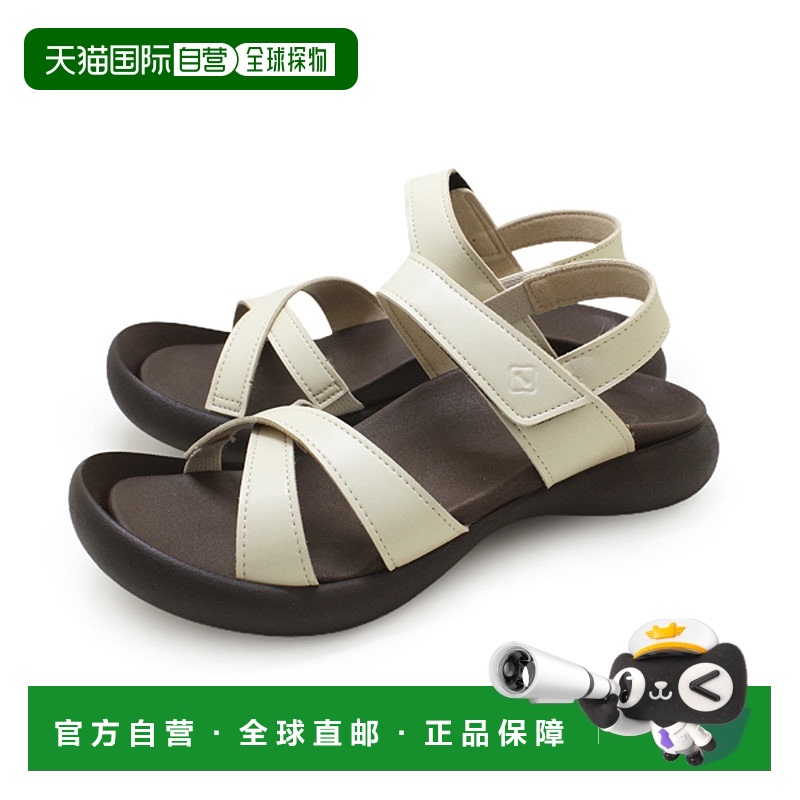 日本直邮Regetta Canoe 女士凉鞋交叉带 CJFD-5326a夏季平底绑带