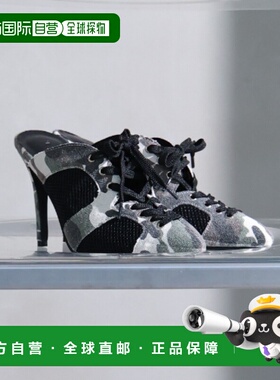 日本直邮VIVIAN COLLECTION女士尖头细高跟镂空网纱穆勒鞋 V9523A