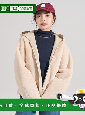 1h可退 日本直邮FREAK'S STORE 女装 仿皮内里宽松连帽夹克 11532