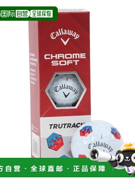 日本直邮CALLAWAY 高尔夫球 Chrome Soft CHRM SFT 24 TruTrack 3