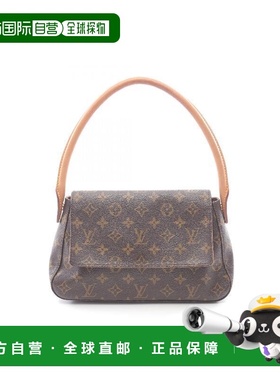 日本直邮中古LV路易威登女包B级9新mini Looping迷你名媛包手提包