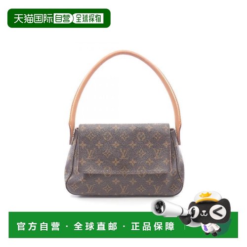 日本直邮中古LV路易威登女包B级9新mini Looping迷你名媛包手提包